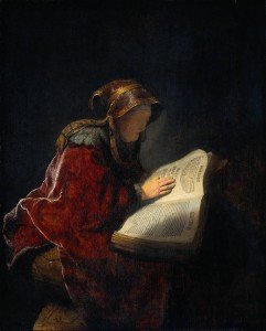 Anciana leyendo o La profetisa Ana (1631), Rijksmuseum, Amsterdam