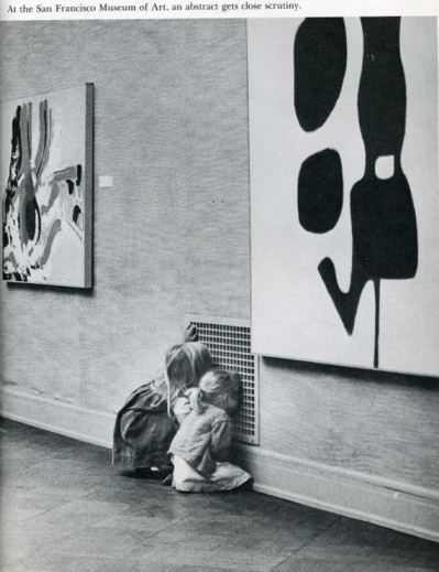 Children not looking at Modern Art